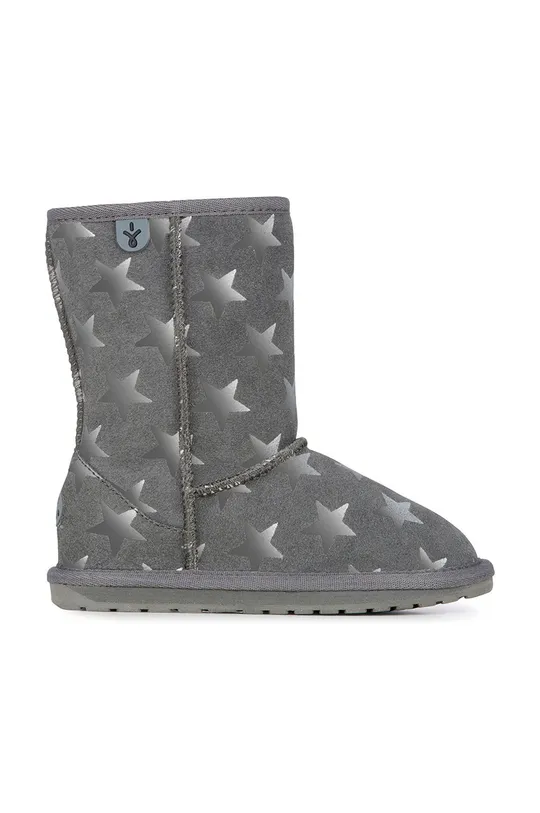 сірий Дитячі замшеві чоботи Emu Australia Starry Night Для дівчаток