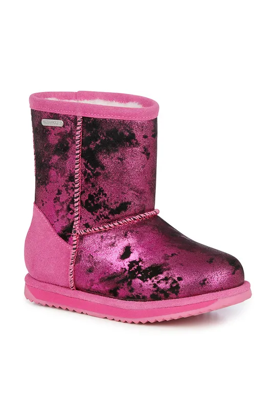 Μπότες χιονιού σουέτ για παιδιά Emu Australia ροζ