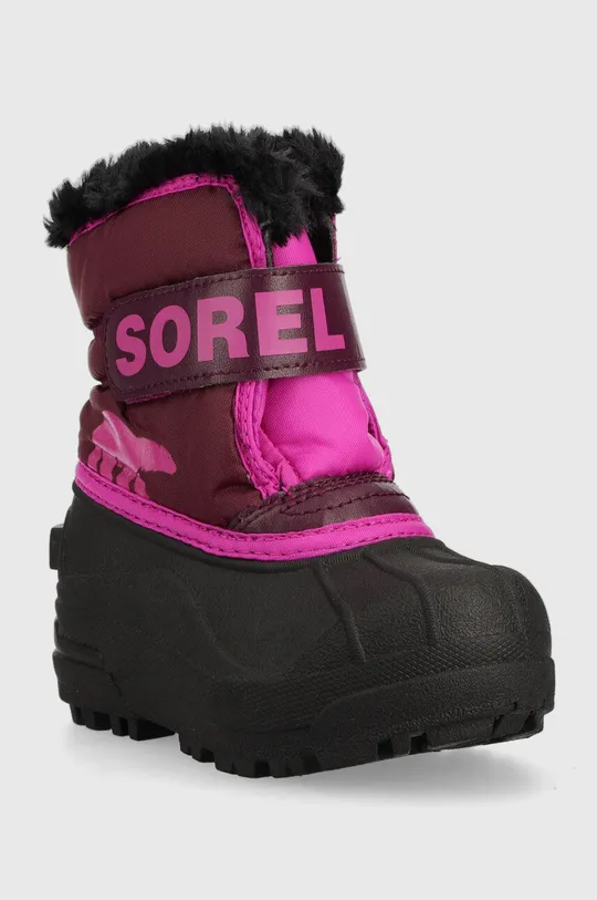 Дитячі чоботи Sorel Childrens Snow фіолетовий
