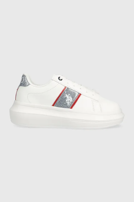 biały U.S. Polo Assn. sneakersy dziecięce Dziewczęcy