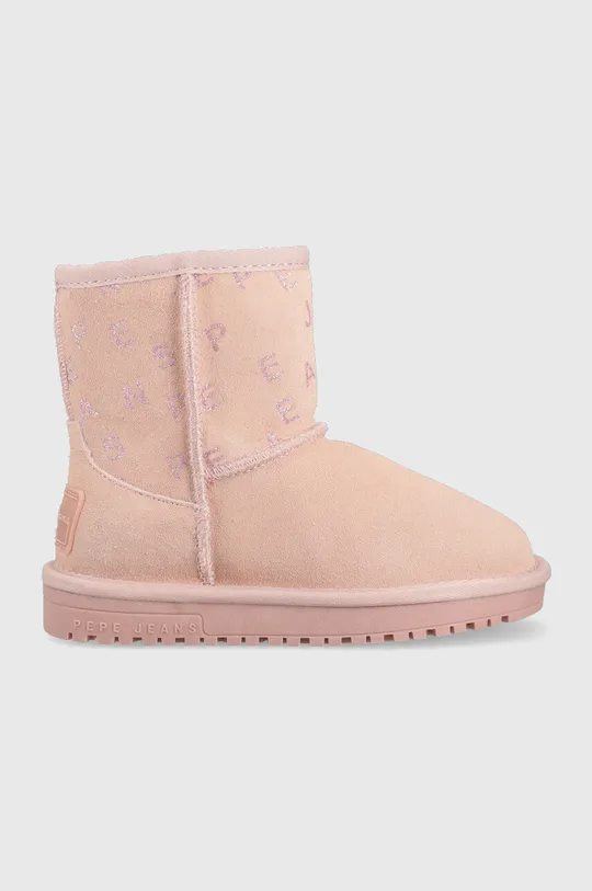 roza Dječje cipele za snijeg od brušene kože Pepe Jeans Za djevojčice