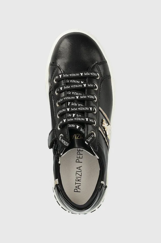 μαύρο Παιδικά δερμάτινα αθλητικά παπούτσια Patrizia Pepe