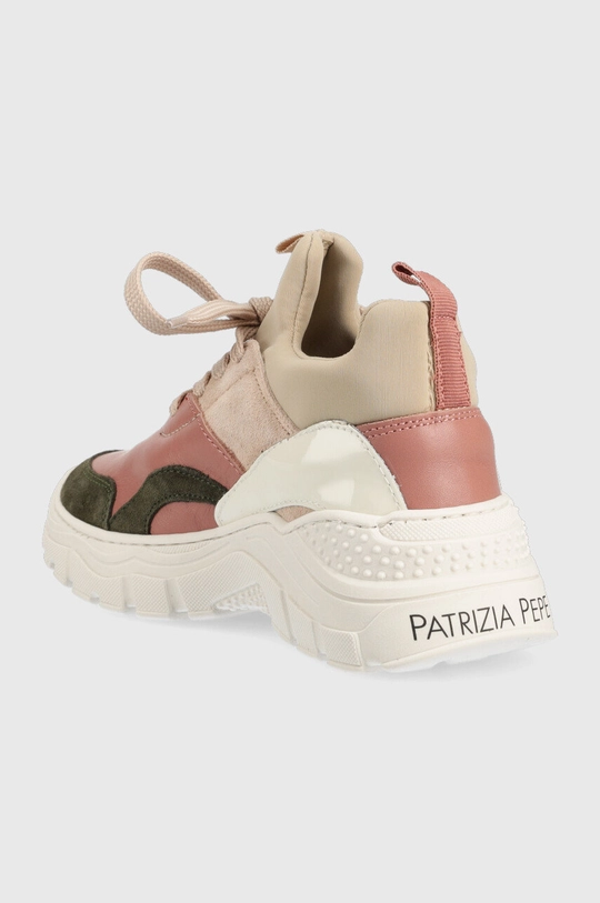 Patrizia Pepe sneakersy dziecięce Cholewka: Materiał tekstylny, Skóra naturalna, Skóra zamszowa, Wnętrze: Materiał tekstylny, Skóra naturalna, Podeszwa: Materiał syntetyczny, Skóra naturalna