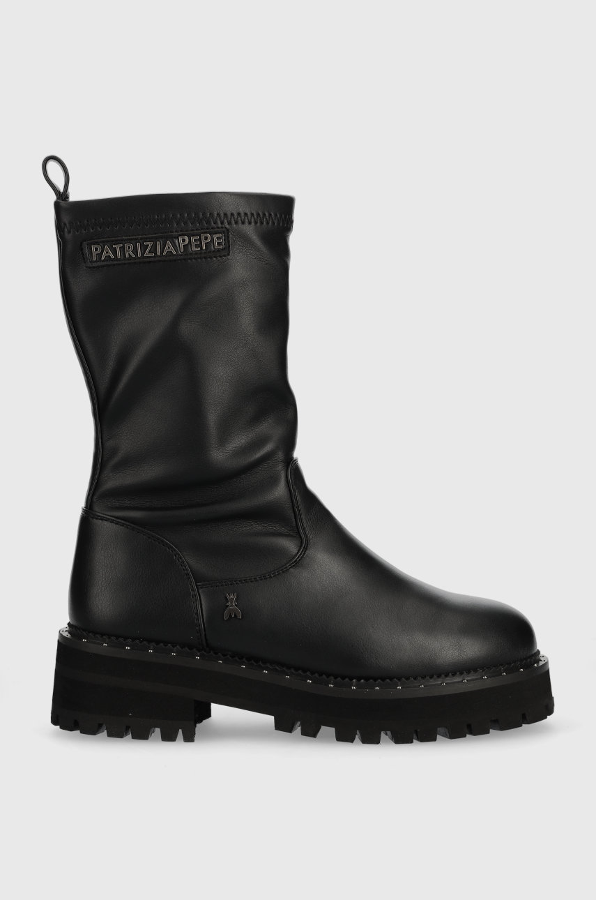 černá Dětské boty Patrizia Pepe Dívčí