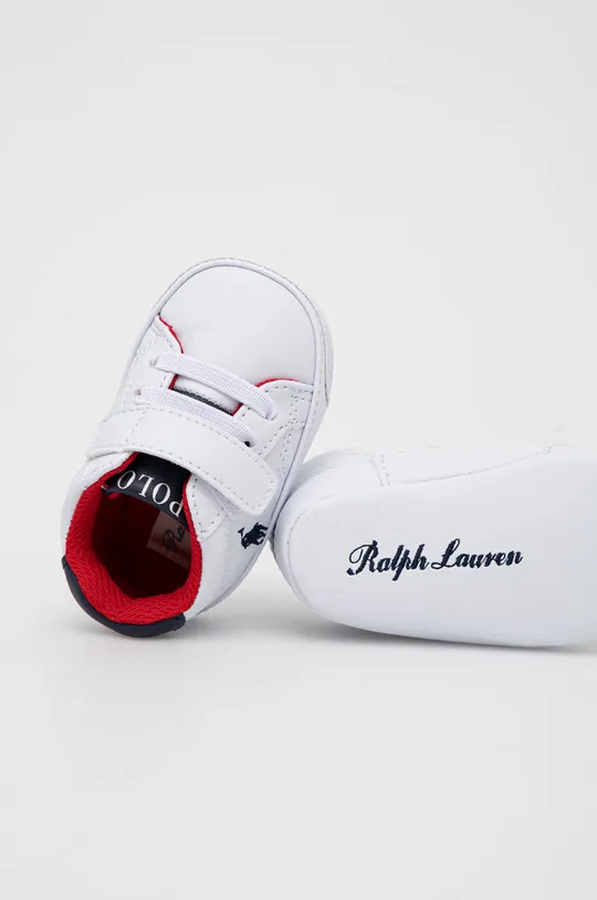 biały Polo Ralph Lauren buty niemowlęce RL100610