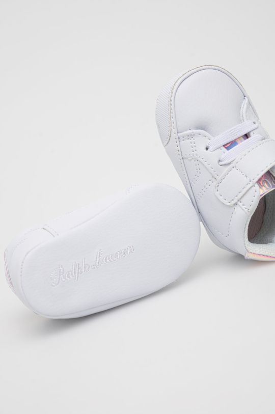 alb Polo Ralph Lauren pantofi pentru bebelusi