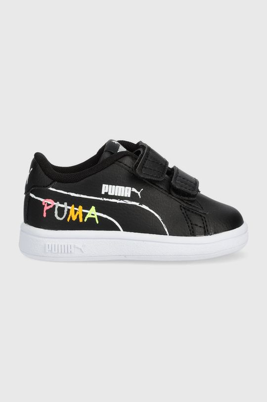 černá Dětské sneakers boty Puma Smash V2 Home Schoo Dětský
