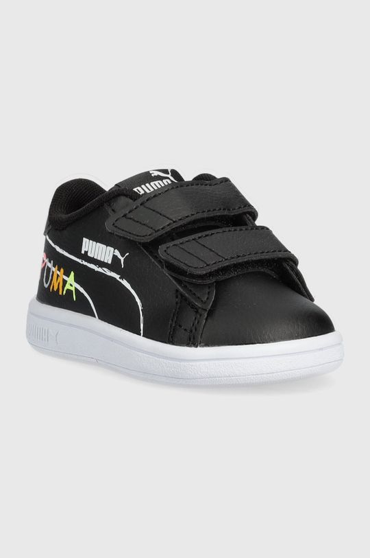 Dětské sneakers boty Puma Smash V2 Home Schoo černá