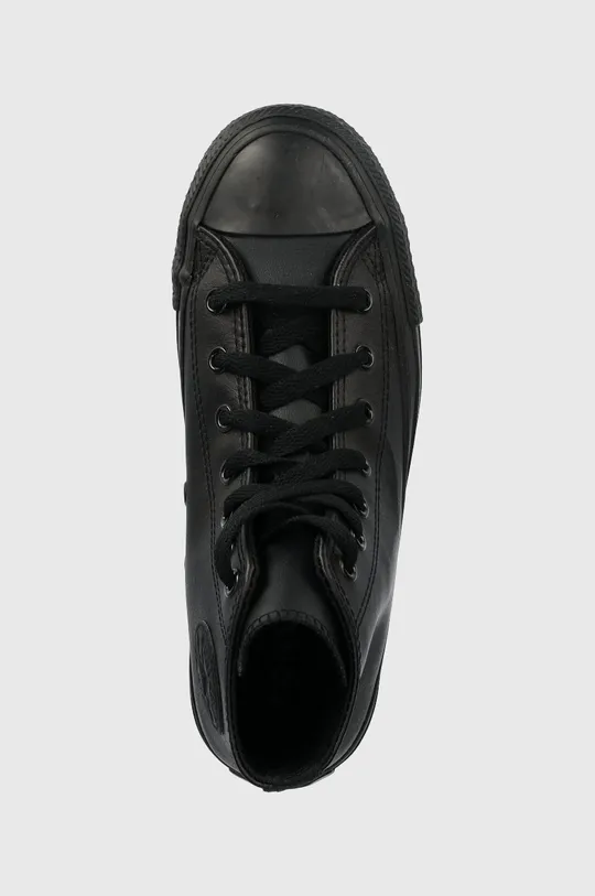μαύρο Παιδικά δερμάτινα πάνινα παπούτσια Converse Chuck Taylor All Star