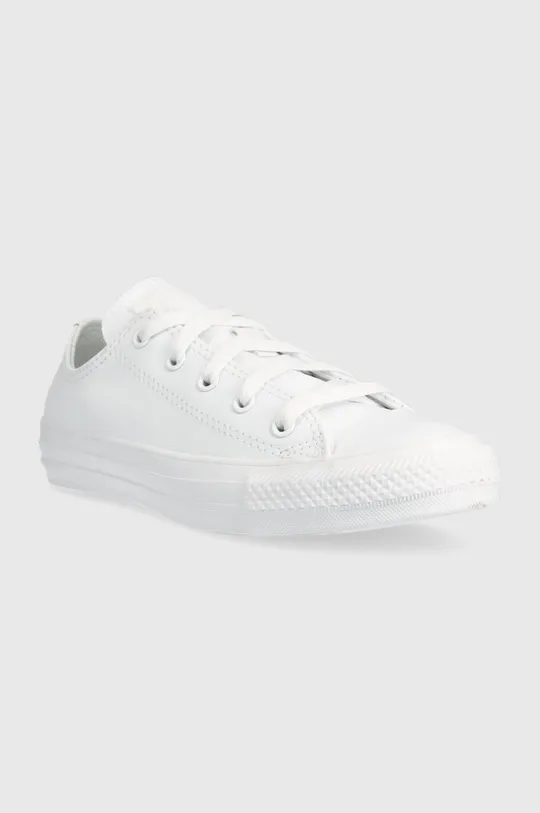 Παιδικά δερμάτινα αθλητικά παπούτσια Converse Chuck Taylor All Star λευκό