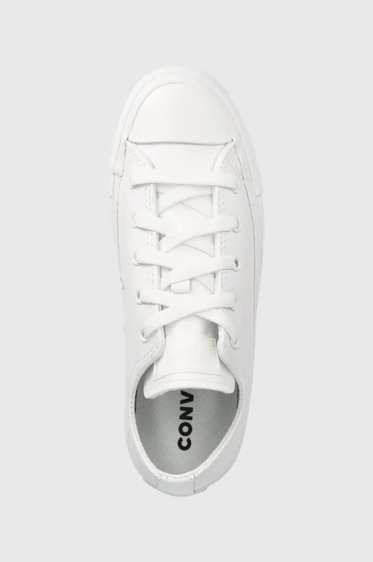 λευκό Παιδικά δερμάτινα αθλητικά παπούτσια Converse Chuck Taylor All Star