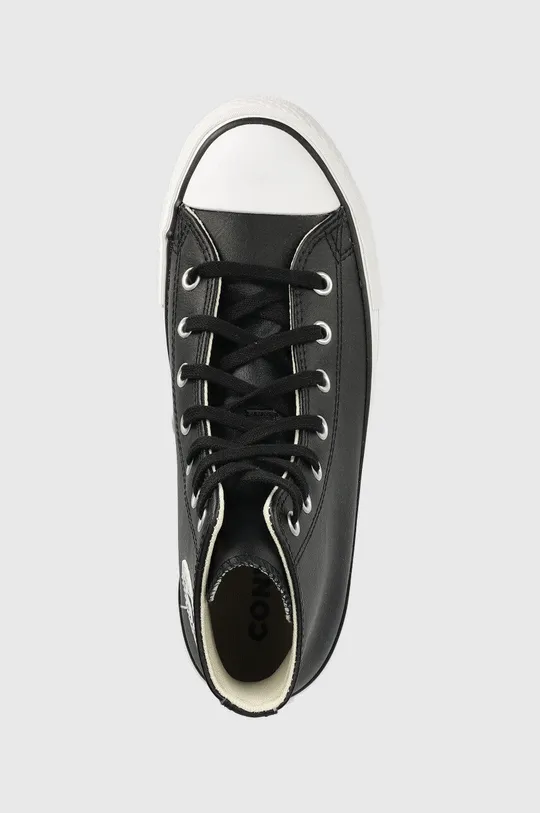 μαύρο Παιδικά δερμάτινα πάνινα παπούτσια Converse Chuck Taylor All Star Eva Lift