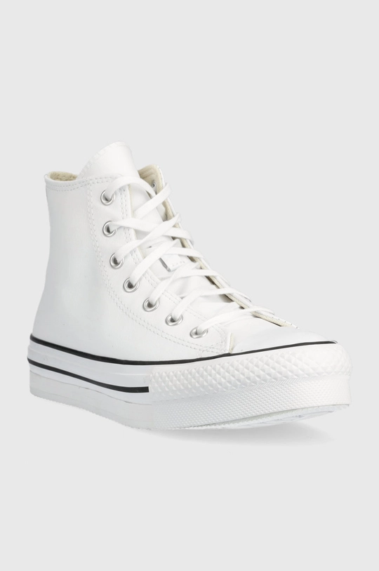 Dječje kožne tenisice Converse Chuck Taylor All Star Eva Lift bijela