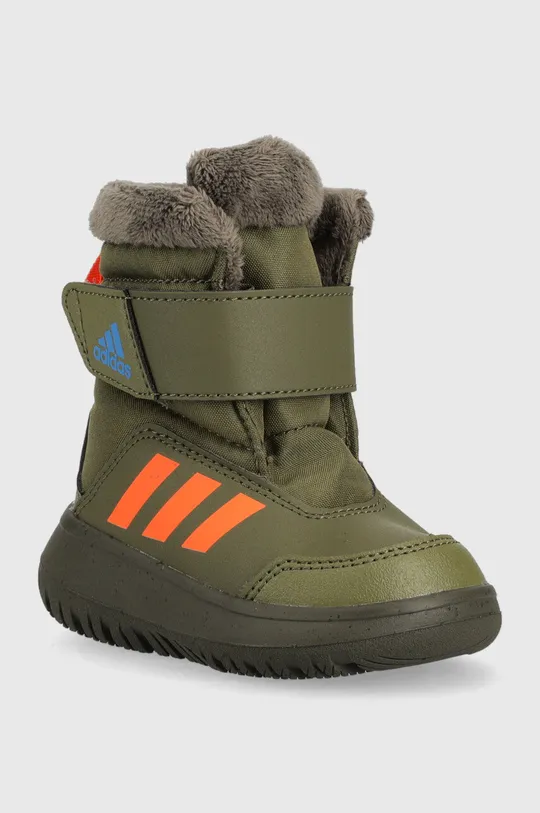 Παιδικές χειμερινές μπότες adidas Winterplay I πράσινο