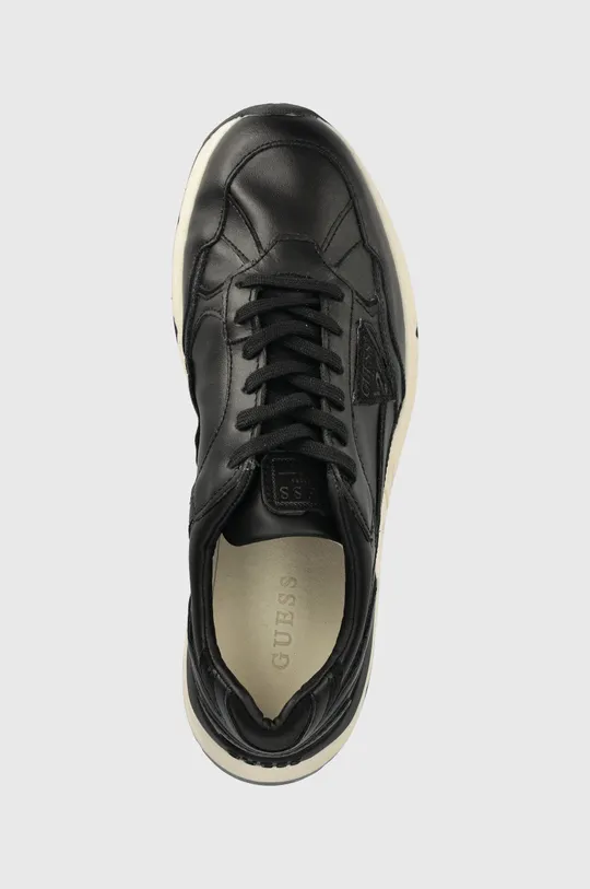 μαύρο Δερμάτινα αθλητικά παπούτσια Guess Imola