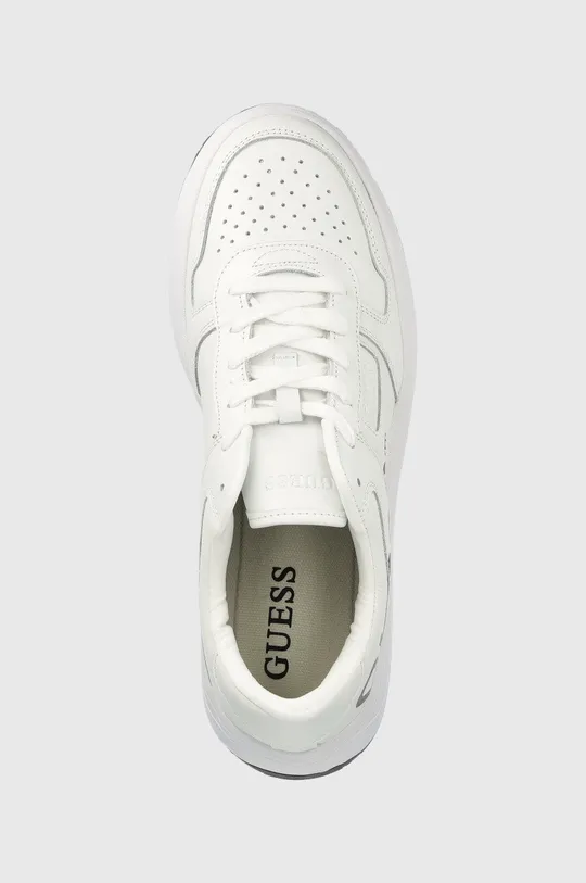 λευκό Δερμάτινα αθλητικά παπούτσια Guess Ponte