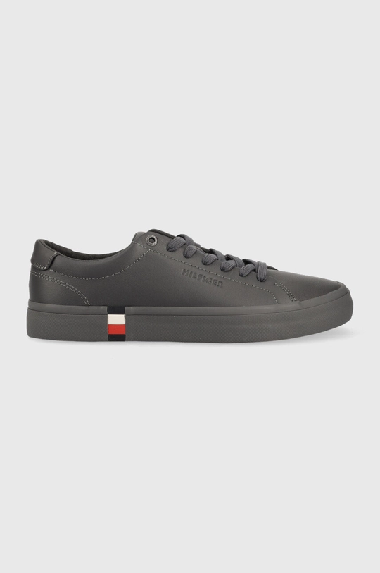 sivá Kožené tenisky Tommy Hilfiger Modern Vulc Corporate Pánsky