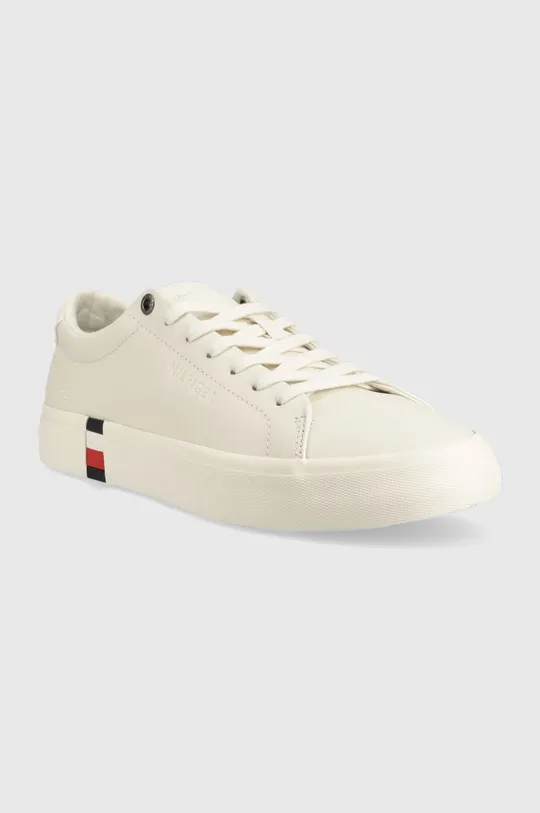 Δερμάτινα αθλητικά παπούτσια Tommy Hilfiger Modern Vulc Corporate λευκό