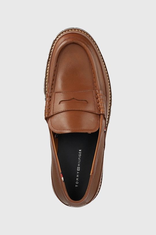 καφέ Δερμάτινα μοκασίνια Tommy Hilfiger Fashion Loafer