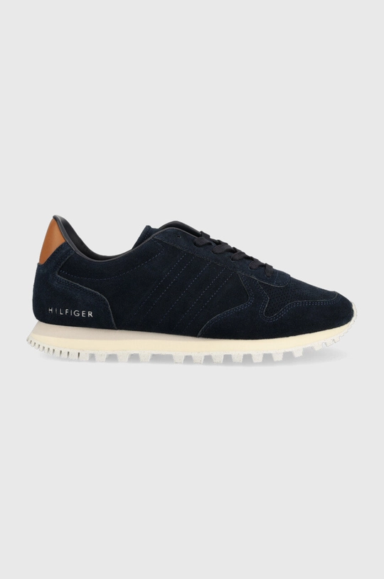 granatowy Tommy Hilfiger sneakersy zamszowe Elevated Sustainable Runner Męski