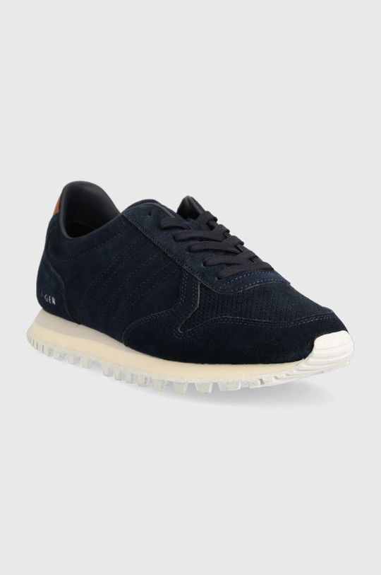 Tommy Hilfiger sneakersy zamszowe Elevated Sustainable Runner granatowy