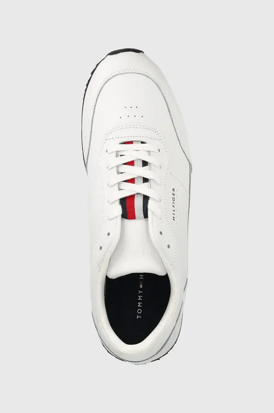 λευκό Δερμάτινα αθλητικά παπούτσια Tommy Hilfiger Runner Lo