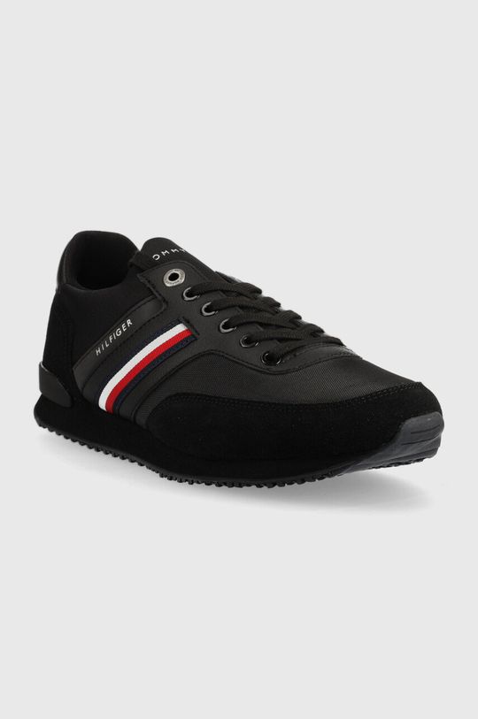 Tommy Hilfiger sneakers Iconic Sock Runner Mix negru