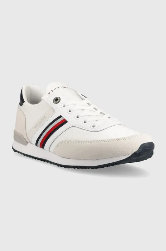 Tommy Hilfiger sneakersy Iconic Sock Runner Mix biały
