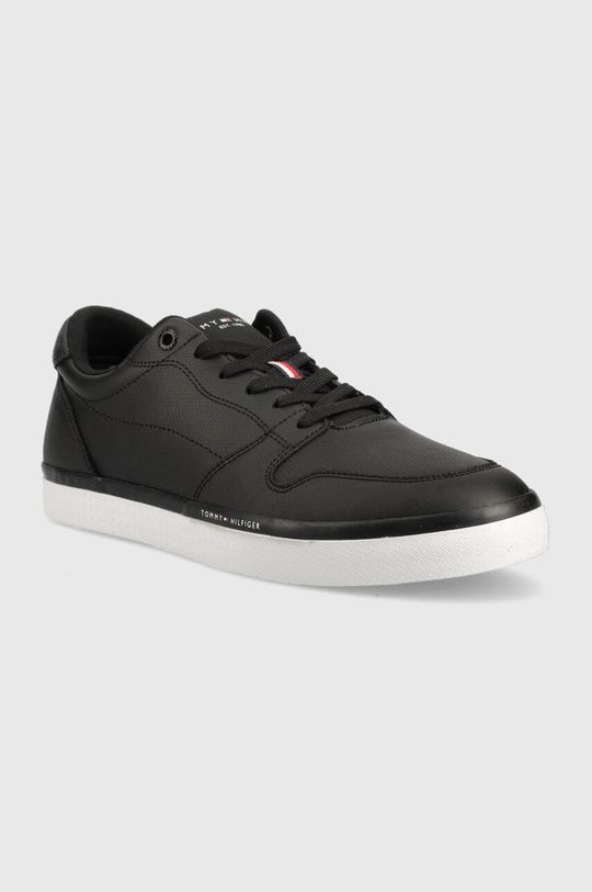Kožené sneakers boty Tommy Hilfiger Core Perf Vulc černá