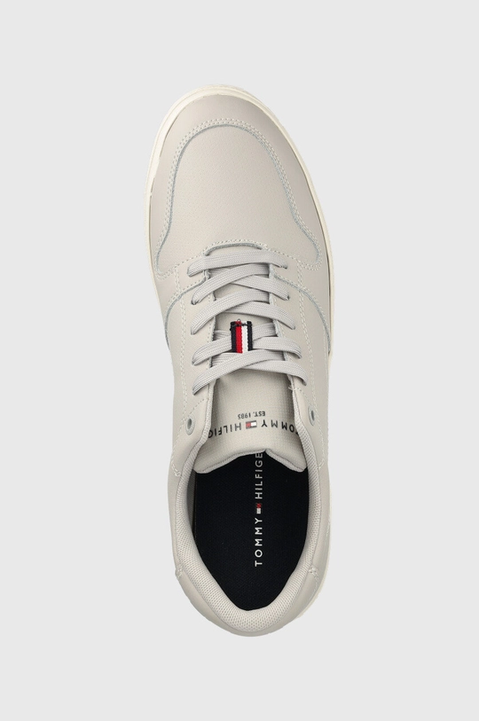 szary Tommy Hilfiger sneakersy skórzane Core Perf Vulc