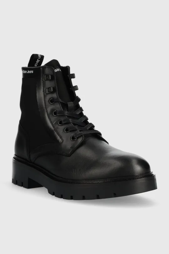 Členkové topánky Calvin Klein Jeans Military Boot čierna