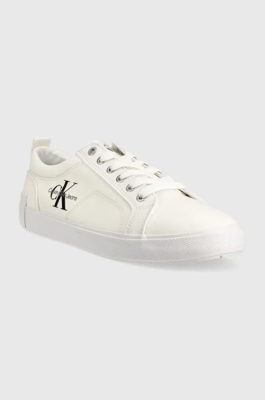 Πάνινα παπούτσια Calvin Klein Jeans New Vulcanized Laceup λευκό
