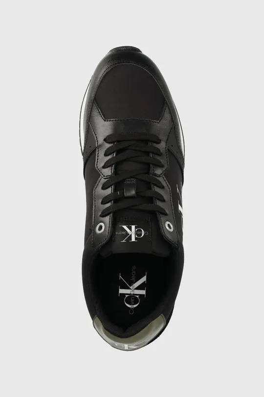 czarny Calvin Klein Jeans sneakersy Retro Runner Laceup YM0YM00418.BDS