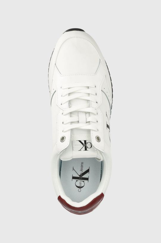 biały Calvin Klein Jeans sneakersy Retro Runner Laceup YM0YM00418.YAF