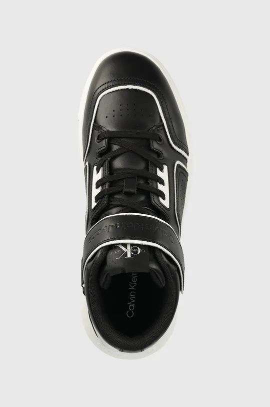 чорний Шкіряні кросівки Calvin Klein Jeans Chunky Cupsole Laceup Mid