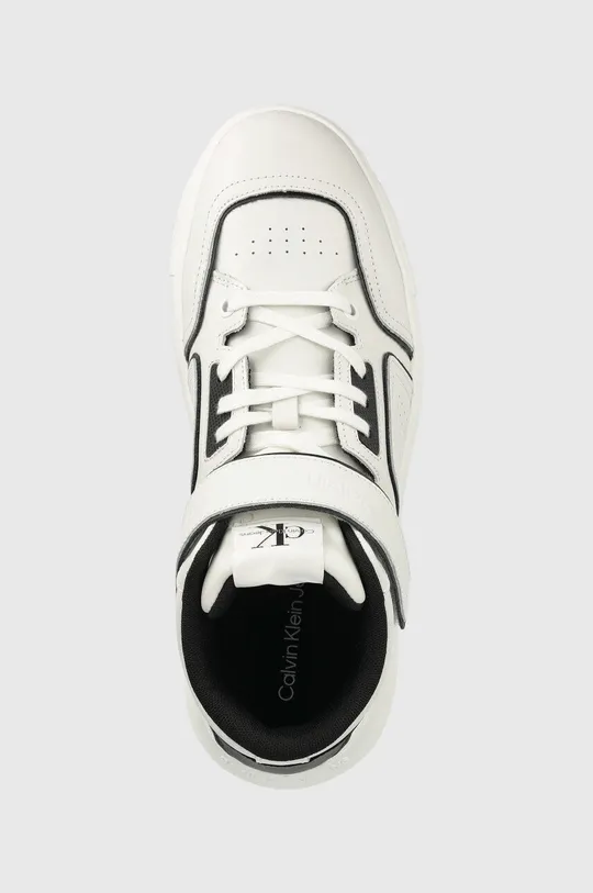 белый Кожаные кроссовки Calvin Klein Jeans Chunky Cupsole Laceup Mid