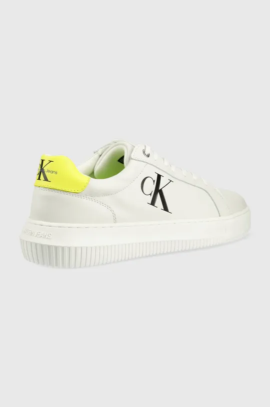 Calvin Klein Jeans bőr sportcipő Chunky Cupsole Laceup Low fehér