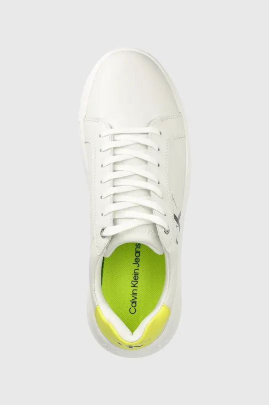 λευκό Δερμάτινα αθλητικά παπούτσια Calvin Klein Jeans Chunky Cupsole Laceup Low