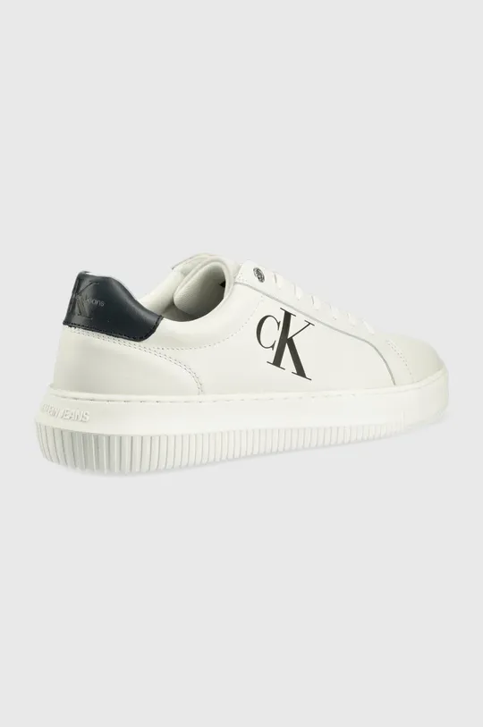 Kožené tenisky Calvin Klein Jeans Chunky Cupsole Laceup Low biela