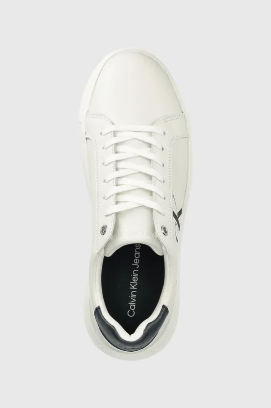 biały Calvin Klein Jeans sneakersy skórzane Chunky Cupsole Laceup Low YM0YM00427.0LF