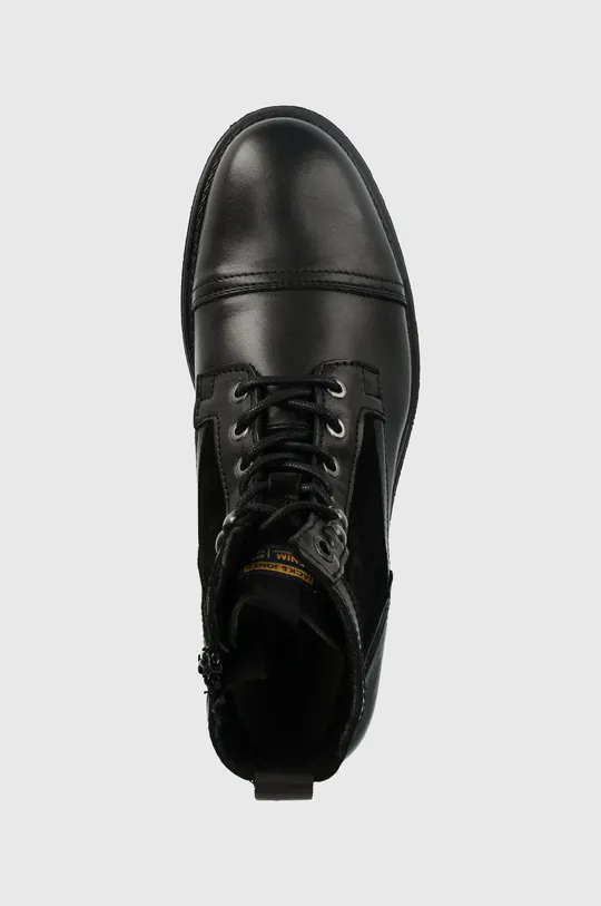 čierna Kožené topánky Jack & Jones Martey