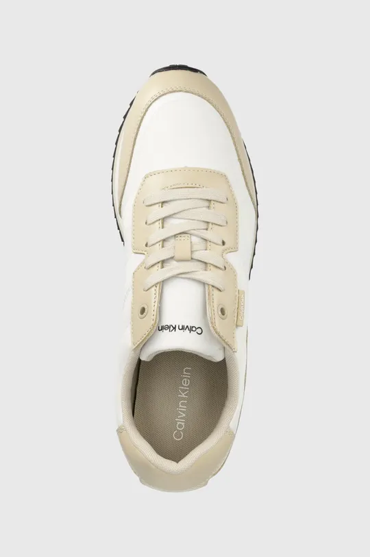 smetanová Sneakers boty Calvin Klein Low Top Lace Up