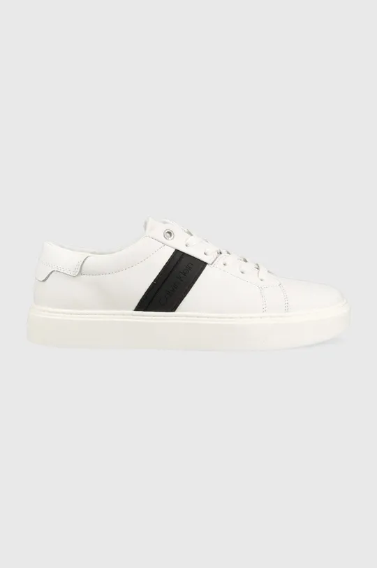 bela Usnjene superge Calvin Klein Low Top Lace Up Moški