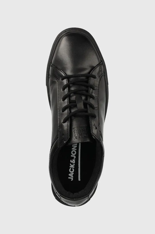 μαύρο Δερμάτινα αθλητικά παπούτσια Jack & Jones Galaxy