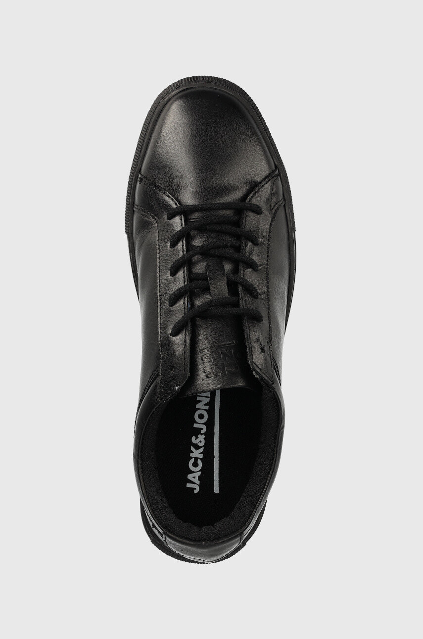 Кожаные кроссовки Jack & Jones Galaxy цвет чёрный | ANSWEAR.ua