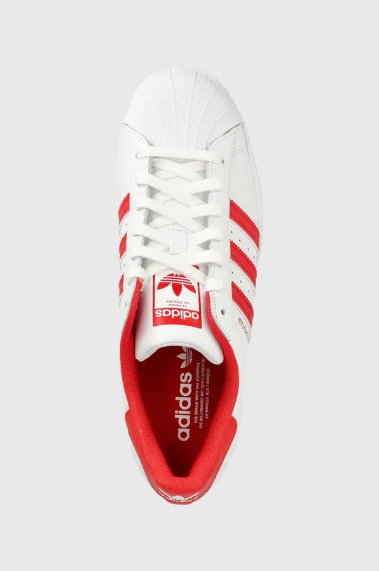 red adidas Originals leather shoes SUPERSTAR