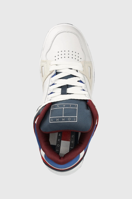 λευκό Δερμάτινα αθλητικά παπούτσια Tommy Jeans Tommy Jeans Skate Sneaker