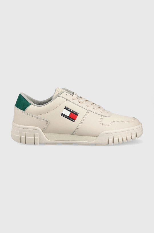 beżowy Tommy Jeans sneakersy Retro Leather Cupsole Tjm Ess Męski