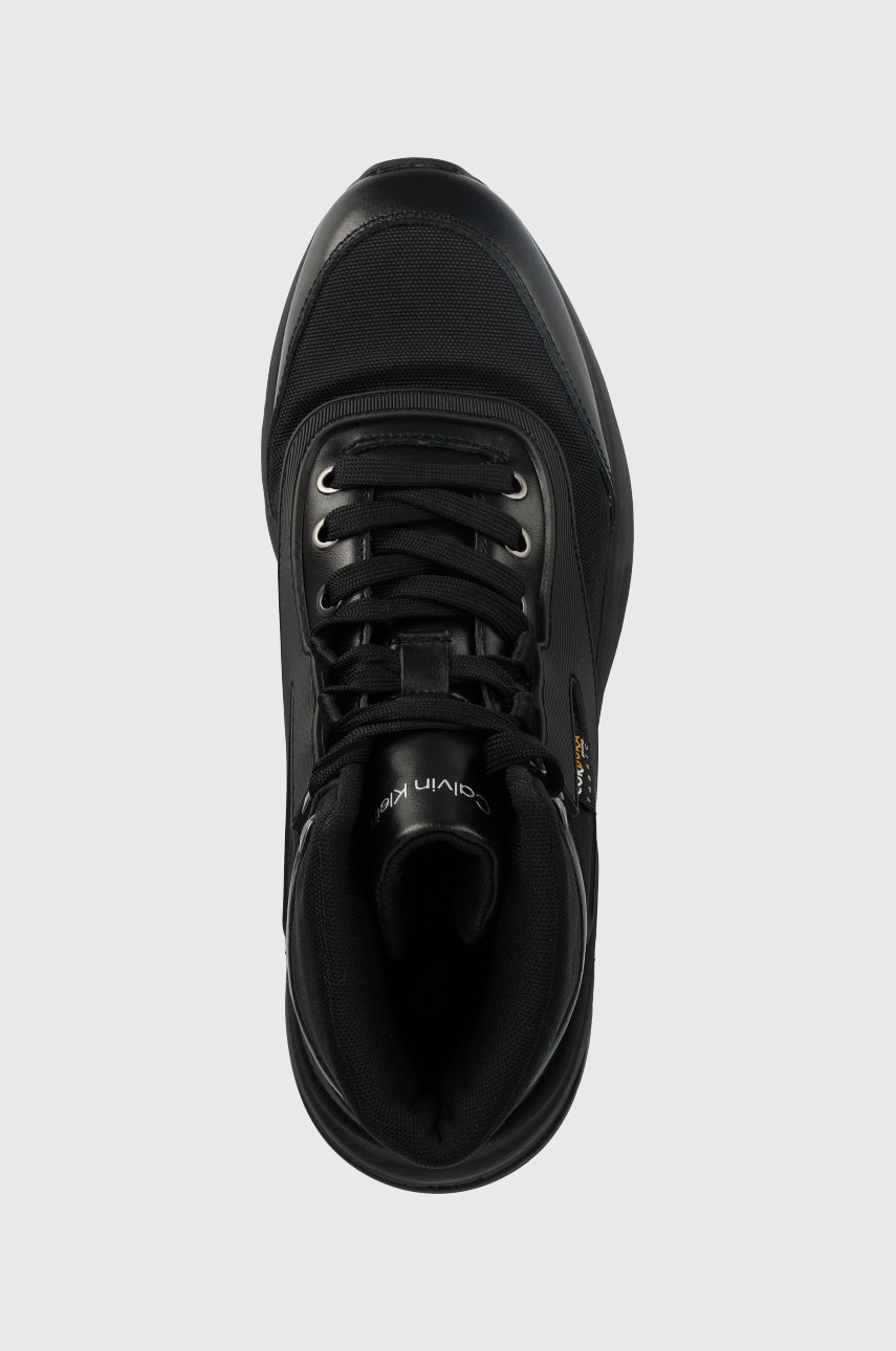 černá Sneakers boty Calvin Klein High Top Lace Up Mix