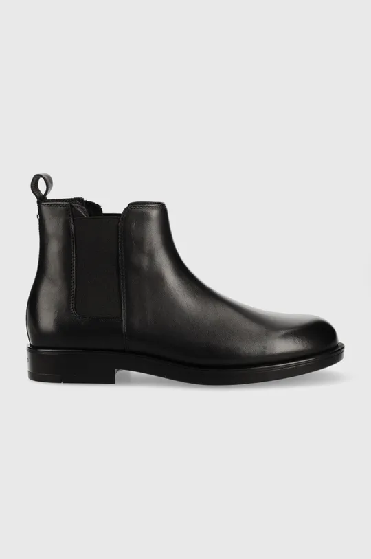 μαύρο Δερμάτινες μπότες τσέλσι Calvin Klein Chelsea Boot Ανδρικά